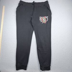 Runtz Worldwide Men XXL Black Sweatpants Snake Skull Jogger Lounge Comfort